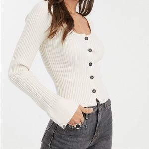 ASOS cream cardigan/sweater